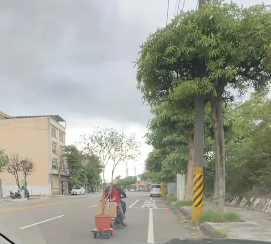 「葡扶前進」阿伯反坐機車拉3米樹葡萄　警：最高罰1.8萬