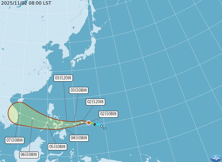海鷗恐升級中颱　北東水氣增多轉濕涼「雨連下3天」