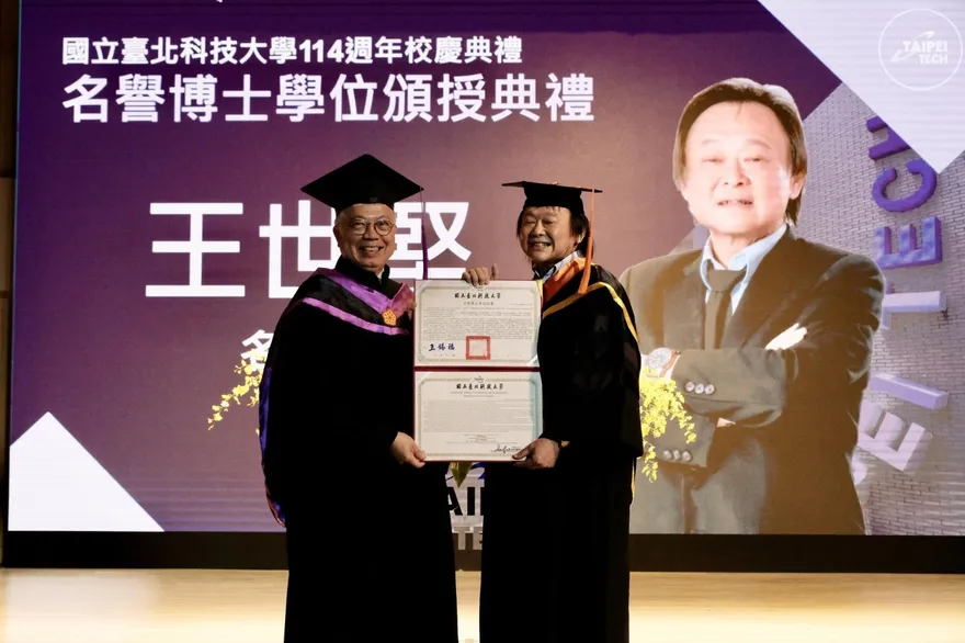 獲頒北科大名譽博士學位　王世堅喊：從政20年最光榮的一天