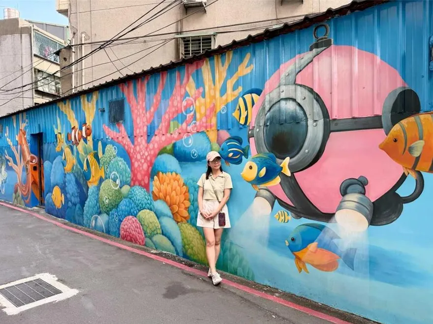 新北後巷變身童話世界　板橋土城巷弄彩繪打造生活藝術空間