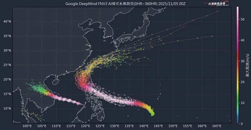 氣象粉專曝準鳳凰颱風最新AI路徑！「北轉台灣」可能性大增