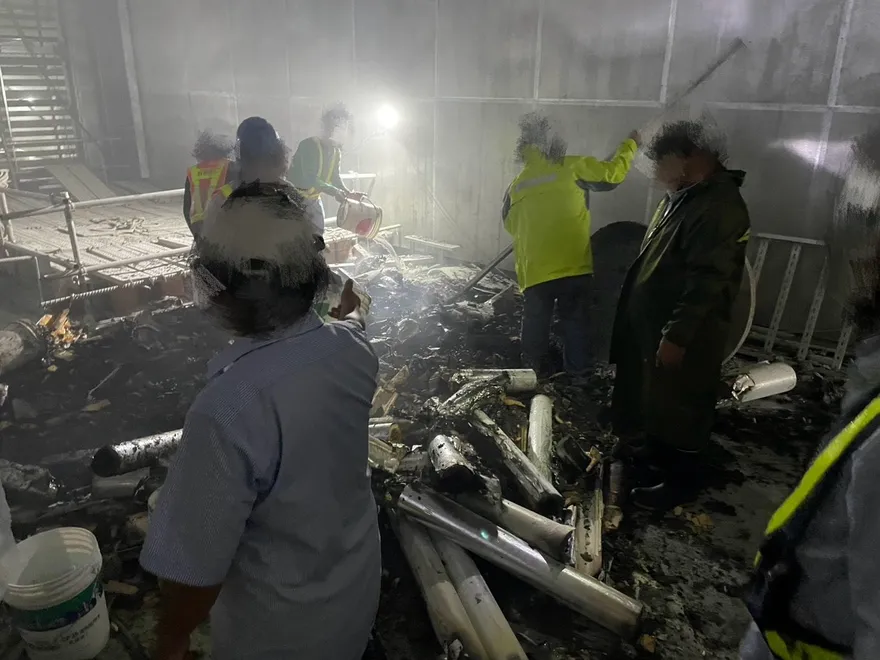 影/北捷廣慈/奉天宮站泡棉引發火警　幸無人傷亡