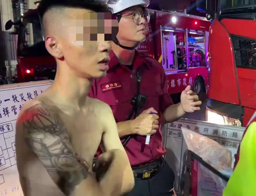 影/就是你！高雄高樓大火百人逃　縱火犯囂張留現場觀看