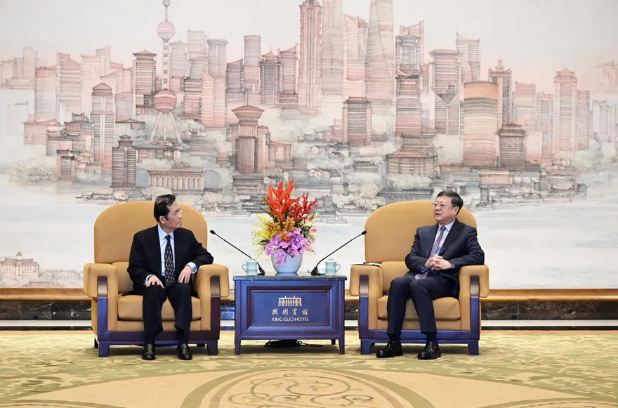 國民黨副主席訪問大陸！張榮恭會見上海市委書記陳吉寧