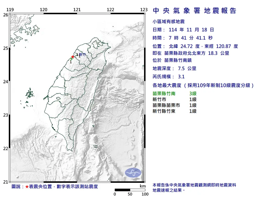 竹南連3震「以為爆炸」　氣象署：板塊碰撞應力西傳所致