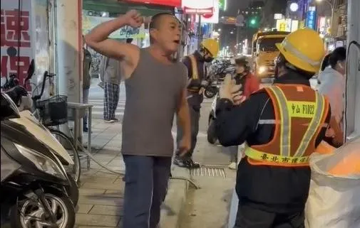 影/北市男倒垃圾狂飆髒話嗆打人　清潔隊員不甘受辱提告