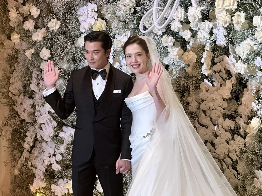 直擊/許瑋甯、邱澤世紀婚禮登場　試婚紗像拍偶像劇：兩個都笑場
