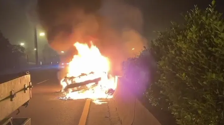 影/國1水上段半夜火球！騎車逆撞轎車　75歲翁慘死