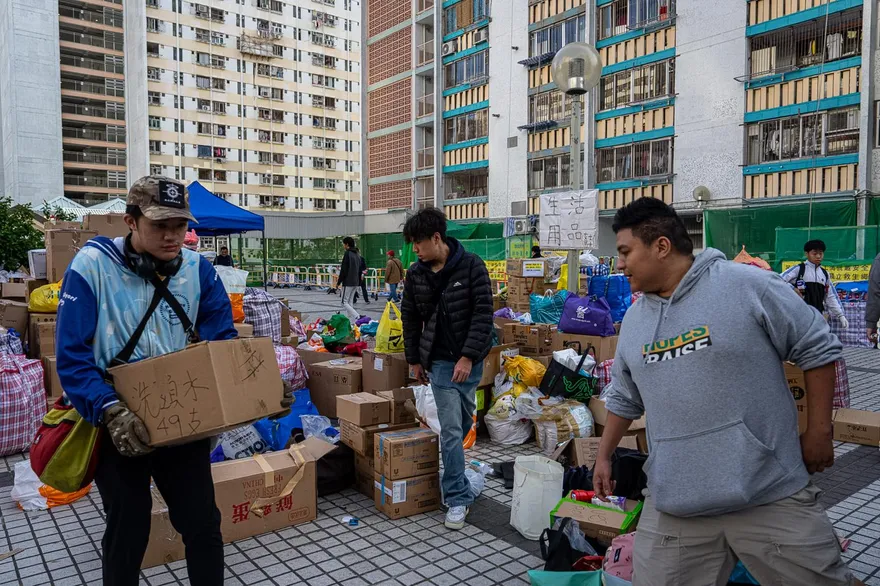 港宏福苑大火最新！1500名受災戶已安置住房、物資供應俱全