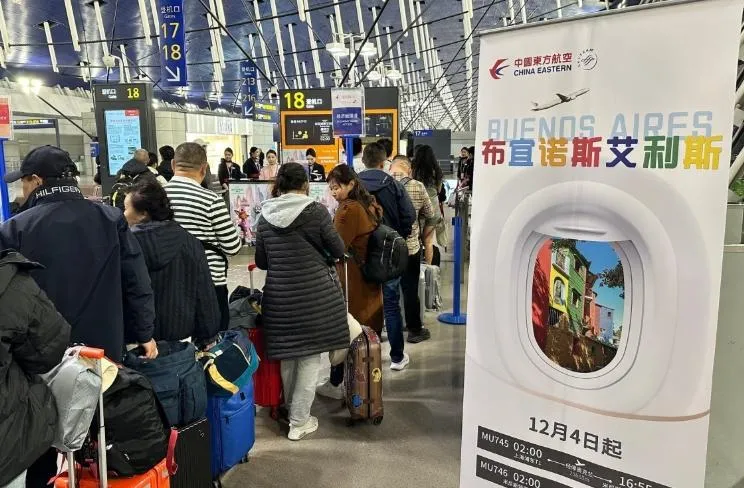 全球最長單程航線！東航上海直飛阿根廷省4小時　首航爆滿