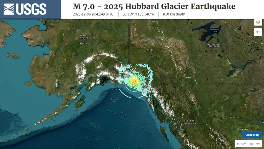 美哈伯德冰川7.0強震恐致堰塞湖　潰壩將釀大洪水