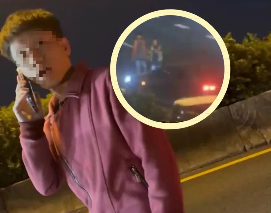 影/扯！男國道冒稱員警　嗆拖吊業者「給你死」還高速衝撞