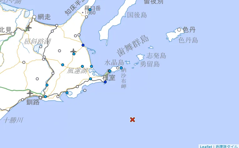 北海道3分鐘連2震！規模達5.4、5.2「深度極淺」　最大震度3級