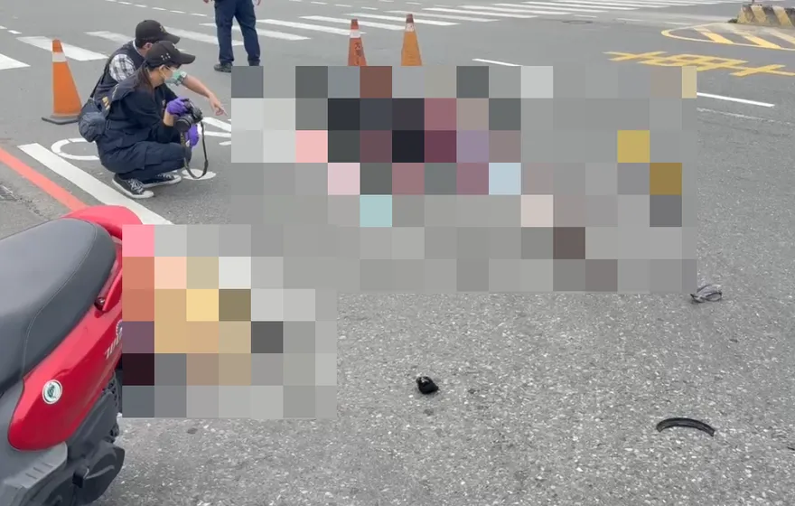 台南永康預拌水泥車撞機車　60歲婦頭臉撕裂傷送醫