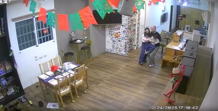 影/台東爸爸展現父愛偉大！強震「抱小孩.護妻」急帶全家逃命
