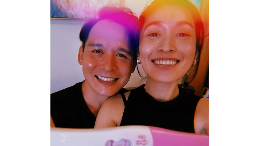 與倪安東婚後3年報喜！管罄曬驗孕棒宣布懷孕　寶寶小名曝光