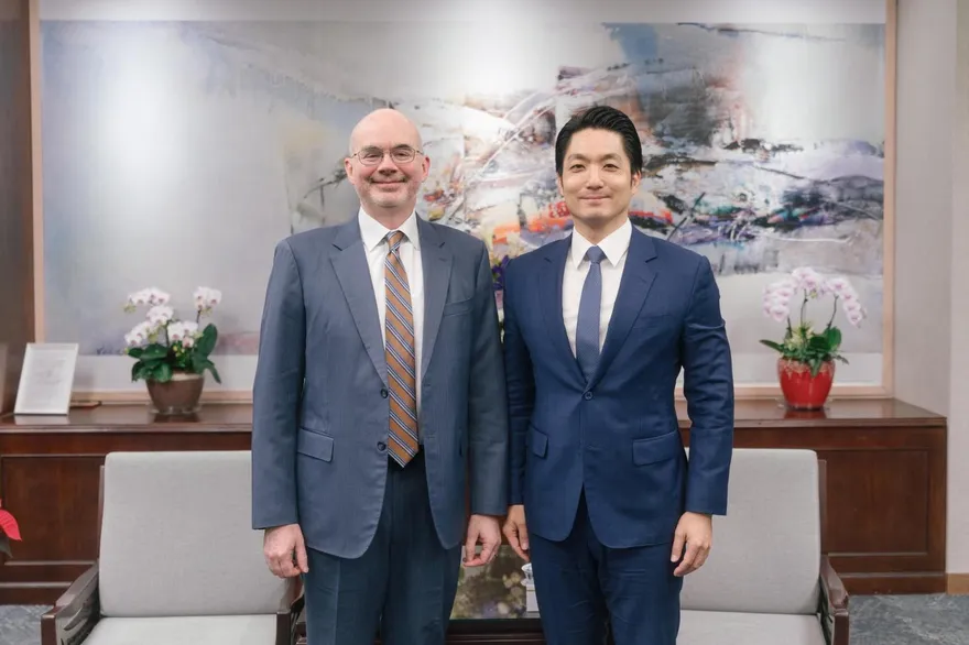 谷立言與蔣萬安會面　AIT：雙方商討加強美台安全、商業合作