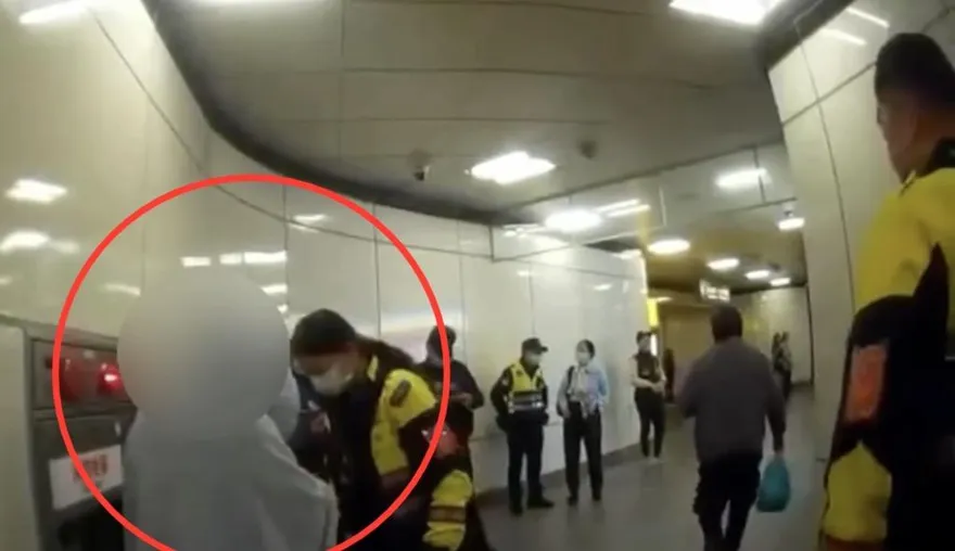 影/北捷古亭站女子口角揚言「要殺人」　警趕赴現場逮人