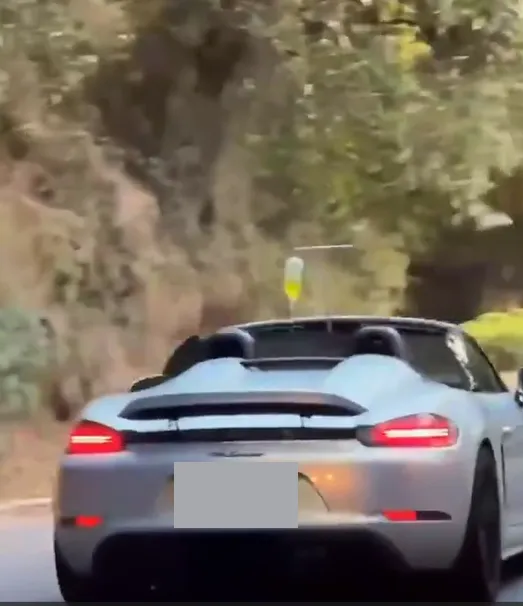 影/保時捷跑車掛點滴狂飆山路！　警方：最高可罰一萬八千元