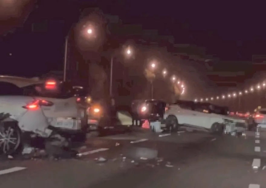 影/國1三義段驚人「8車追撞」！嚴重紫爆中