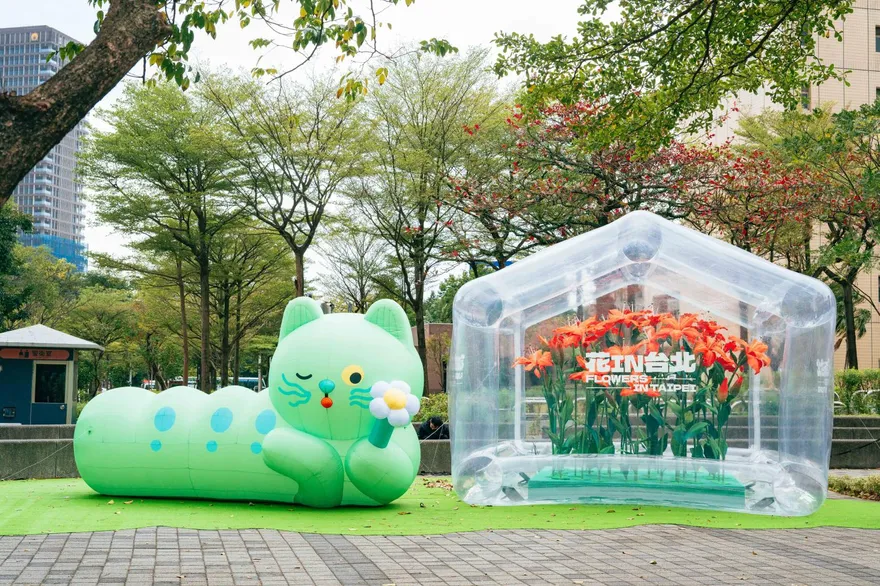 花IN台北園丁「喵喵」萌翻　「春之幻境溫室」限定登場