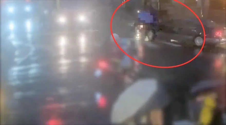 影/北市南港驚悚車禍　轎車轉彎撞母子男童遭輾過