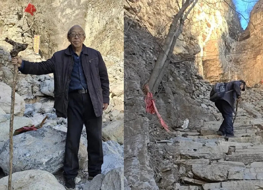 自掏腰包450萬！深山修萬步天梯　陸8旬翁獲封「當代愚公」