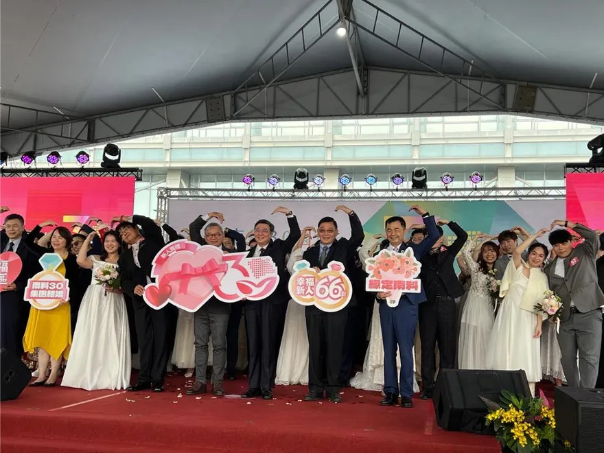 每天都要不斷電！卓榮泰南科證婚　曝加碼1136億預算做生育後盾