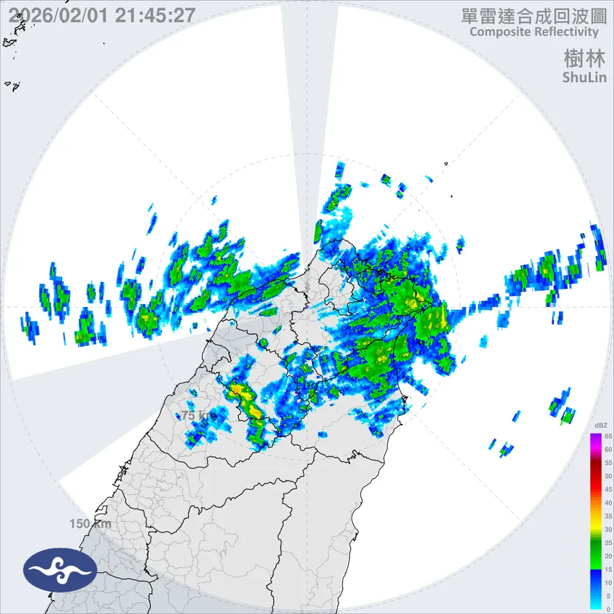 華南雲系東移！深夜雨彈襲新北、基隆　降雨警戒區曝光