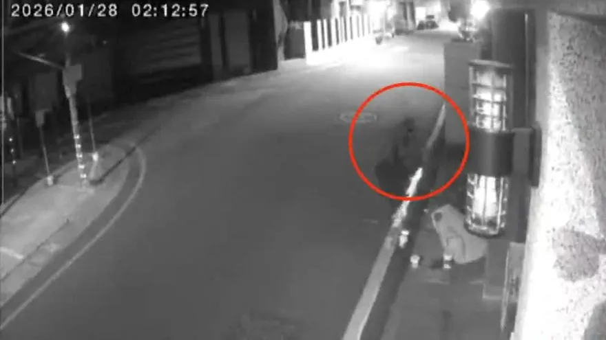 影/疑不滿家門前紅線？東港婦擅自塗白　屏東警開罰了