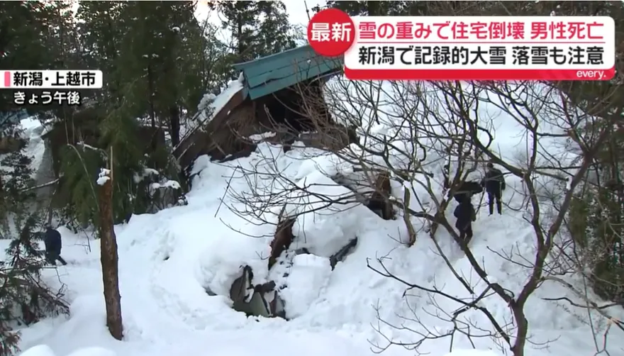 日本世紀雪災2週已釀30死　9旬婦遭門外3公尺積雪活埋亡