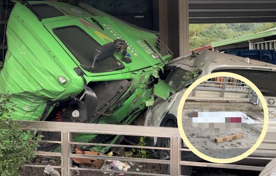 影/台東拖板車撞民宅「司機飛墜土堆」慘死！住戶以為地震