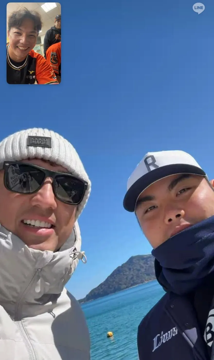 日職/有交代平良海馬照顧林安可　郭俊麟曬三人合照