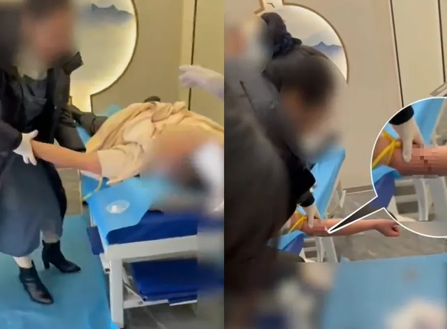 血流成泊！陸黑診所駭人「放血療法」　稱放掉100ml可排邪氣