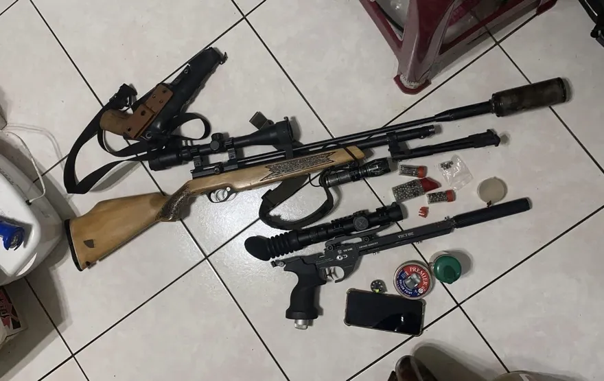 影/北市文山區幼兒園遭槍擊　警逮1嫌查扣槍枝子彈