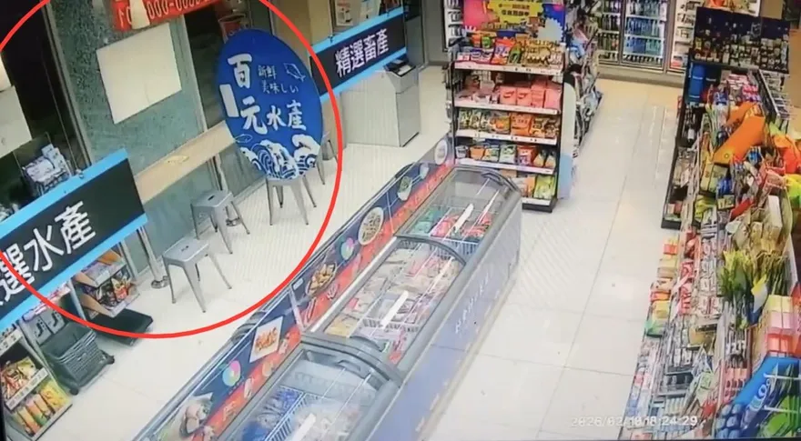 影/屏東潮州超商遭槍擊玻璃碎裂　警掌握嫌犯身分追緝中