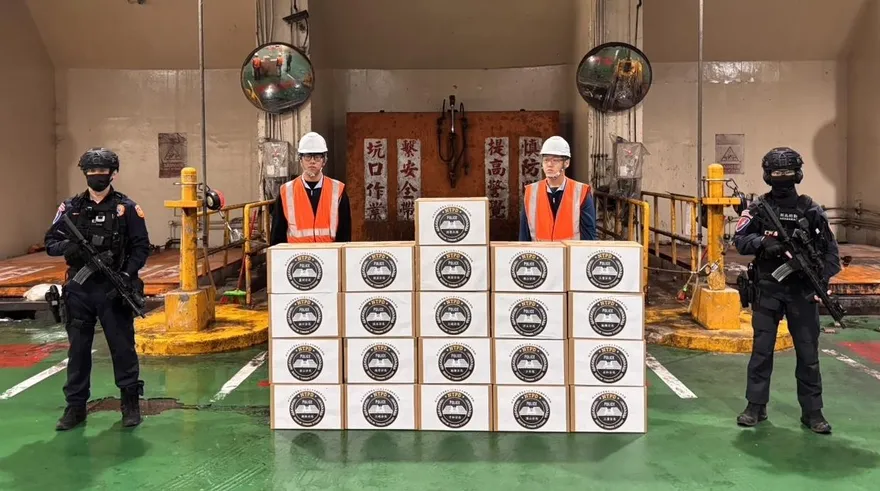 影/新北警銷燬上億毒品　霹靂小組荷槍實彈押送焚化爐