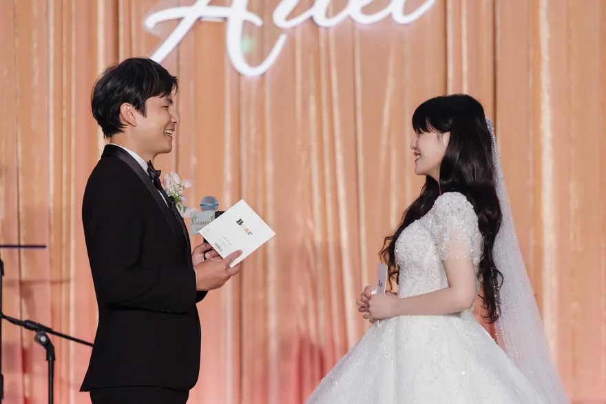 孫協志落淚！婚禮誓詞告白夏宇童：謝謝妳出現在我生命裡