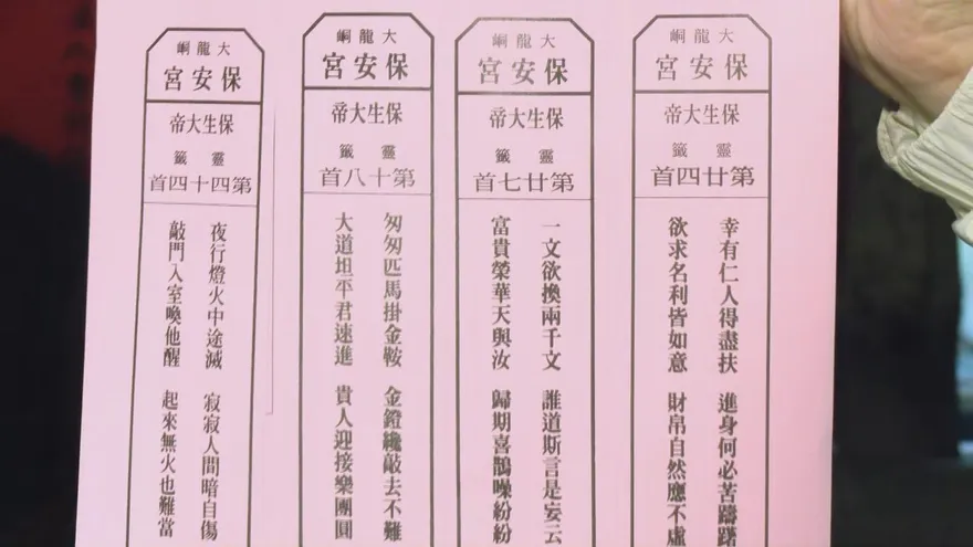 保安宮國運籤示警「夜行燈火滅」　提醒凡事做足準備