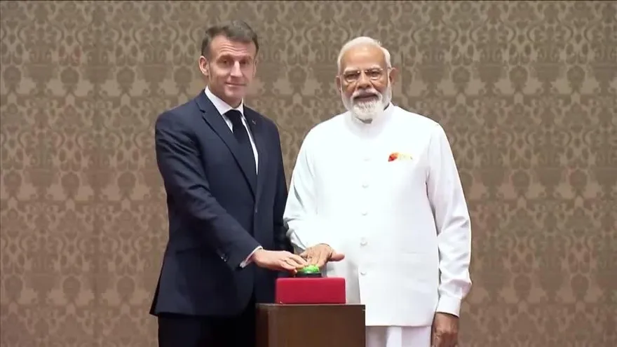 法總統馬克宏四赴印度　有望簽下1.1兆飆風戰機訂單