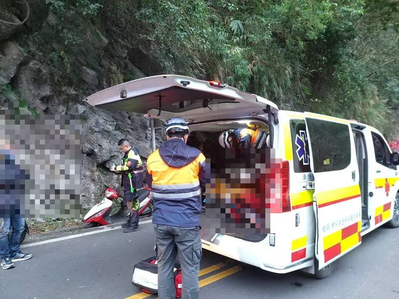 影/4口家騎車春遊中橫遇憾事！　58歲婦長春祠「犁田」摔死