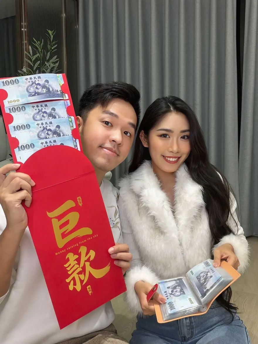 影/這才叫巨款紅包！香蕉霸氣包給老婆「5公分厚的書」　網友全跪了