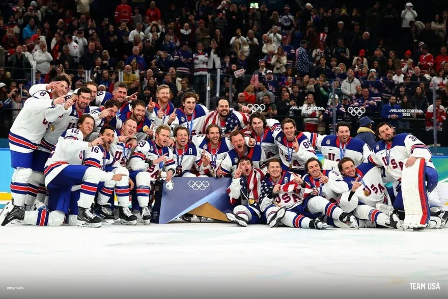美國男子冰球擊敗加拿大　1980年以來首奪冬奧金牌