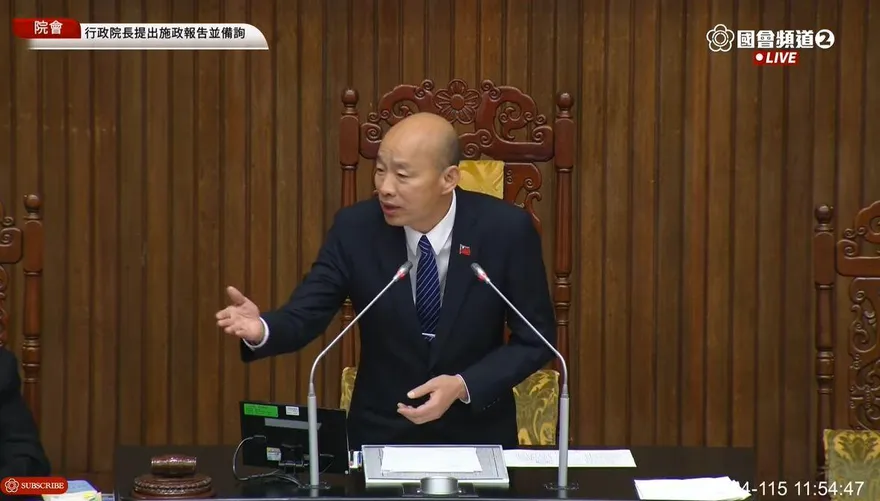 傅崐萁、卓榮泰爆言語衝突　韓國瑜：提醒一下還在過年