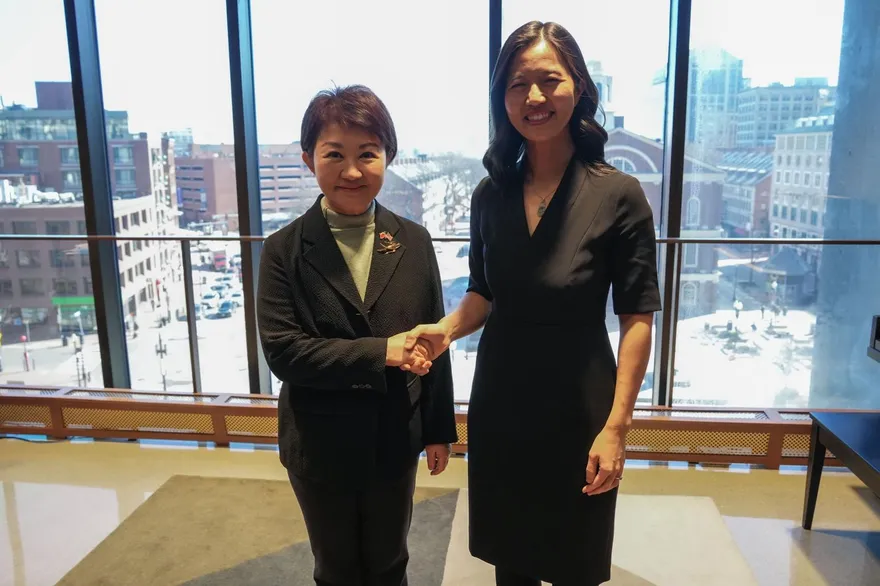 女力首長相會波士頓！盧秀燕與「台灣之光」交流市政　牽起台灣淵源