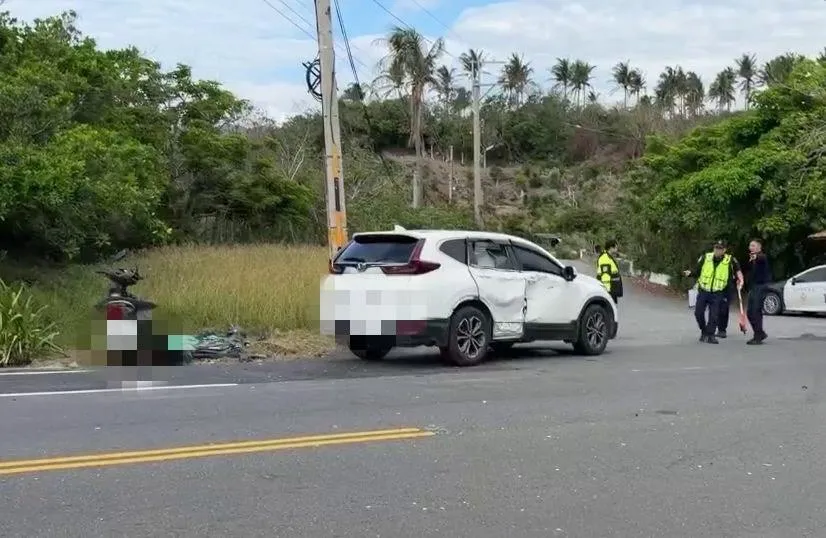 影/台11線出人命！騎士撞休旅車「車炸裂人斷魂」
