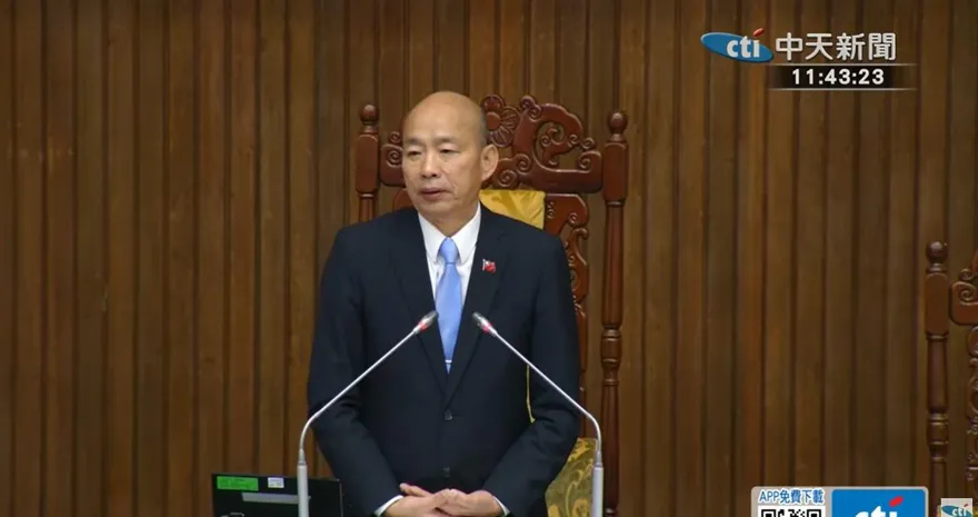 總預算卡關！韓國瑜首度開口：行政院依法副署、立院速審