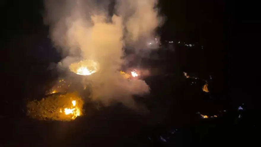 影/嘉義公墓一射水就爆炸！　勇消、役男3人嚴重燒燙傷