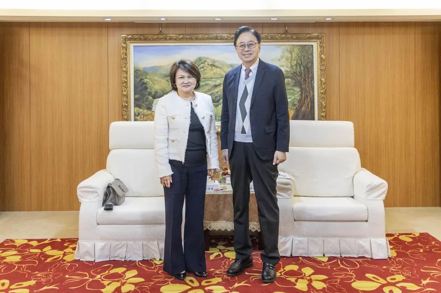 張善政會見星國代表　交流AI治理、可負擔住宅及免費擴大肺癌篩檢