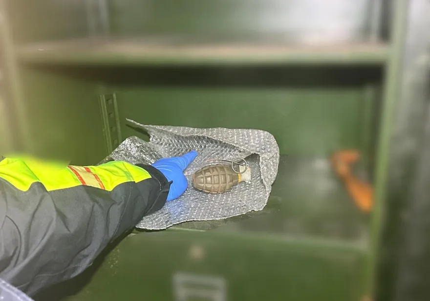 影/新莊嬤整理夫舊物驚見手榴彈　六軍團出動確認1比1仿真品